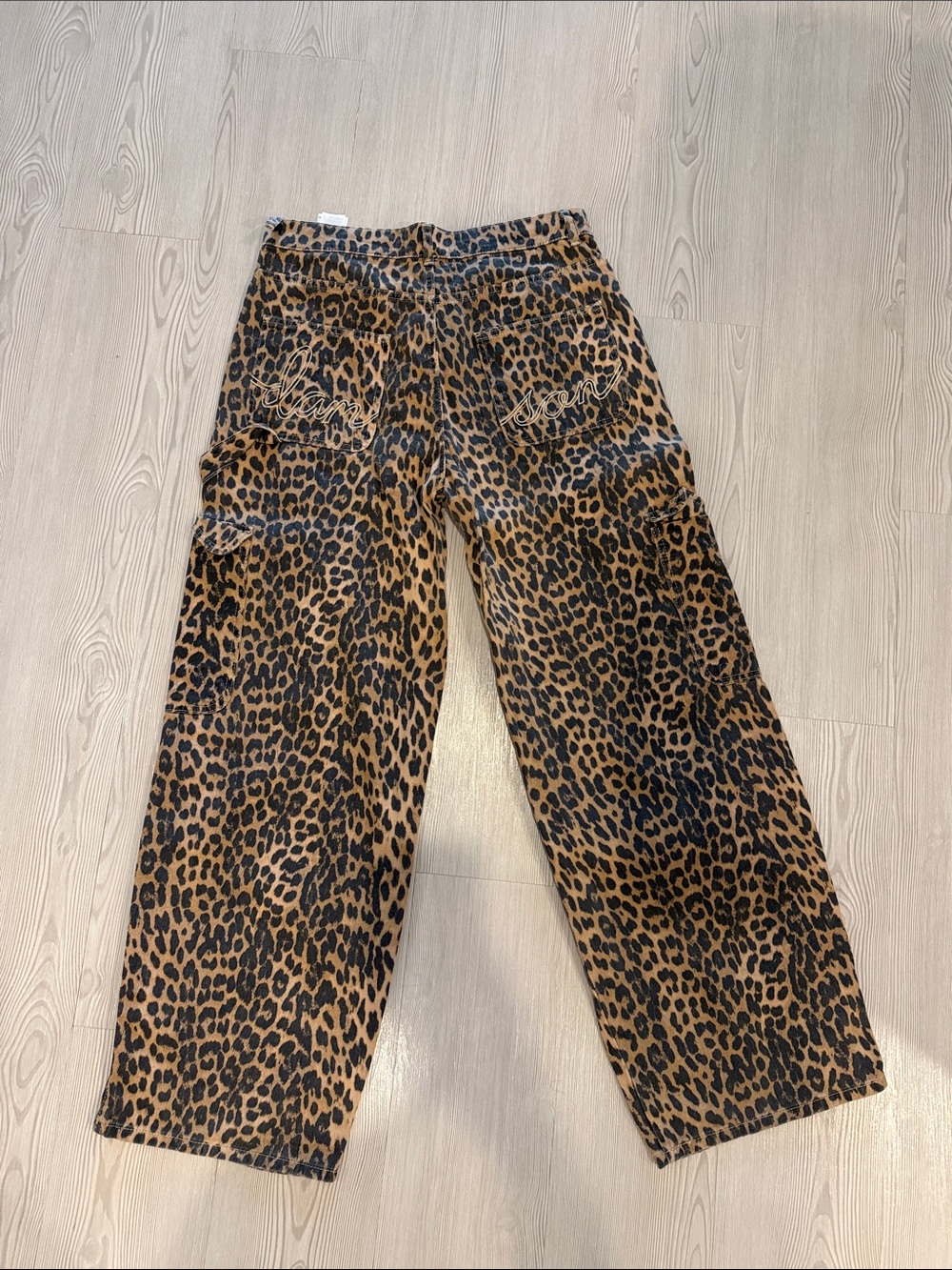 Damson Madder Leopard Print Cargo Pants - Brown - Picture 6 of 8